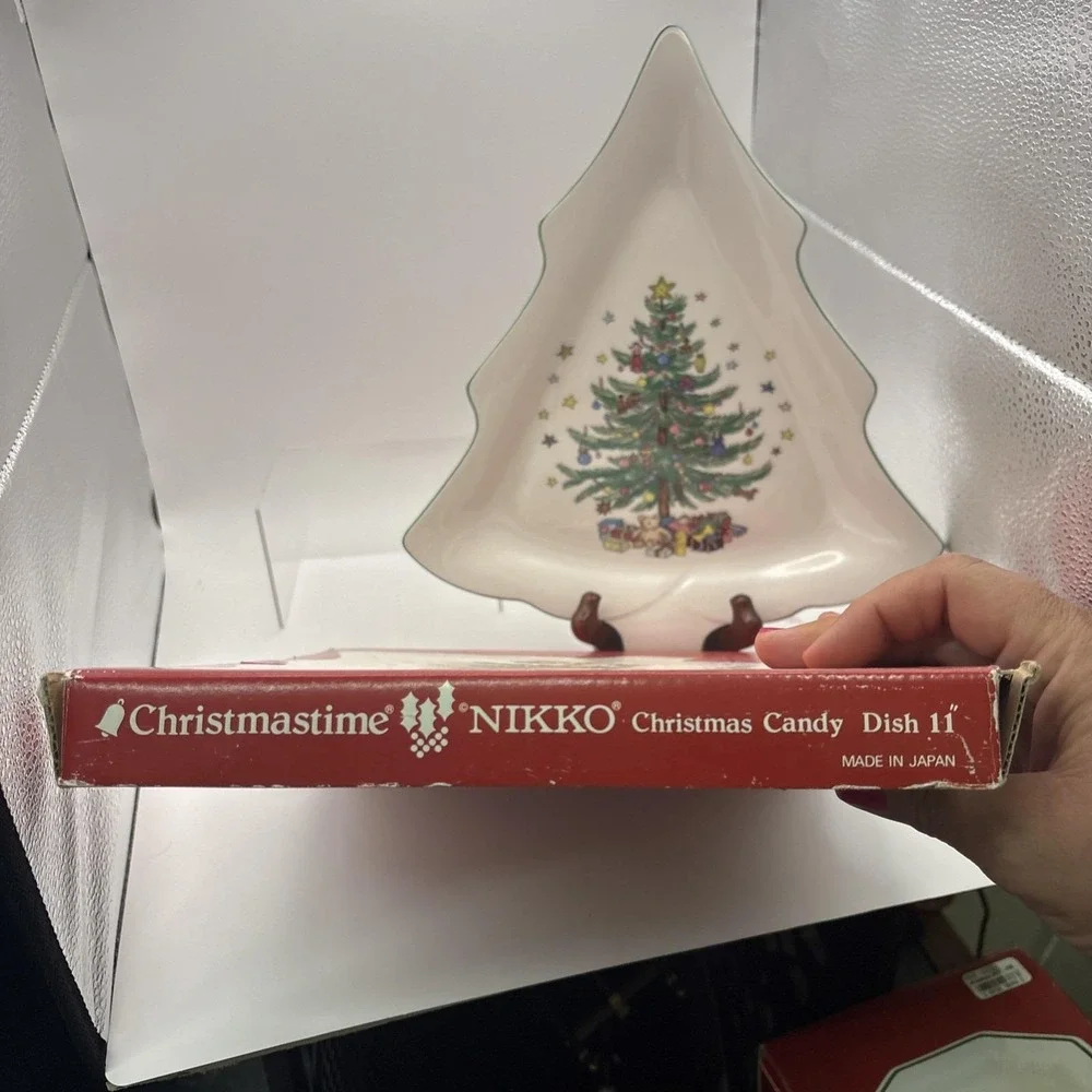 Nikko~Christmastime/Happy Holiday~Christmas Tree Candy Dish~11